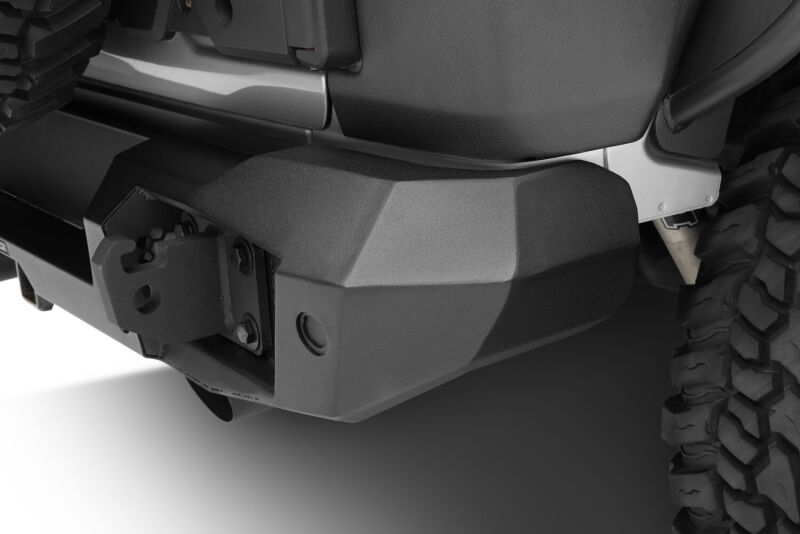 Jeep Wrangler JL Bumper - Rear - Go Rhino - Trailline Full Width - Black - `18-`27